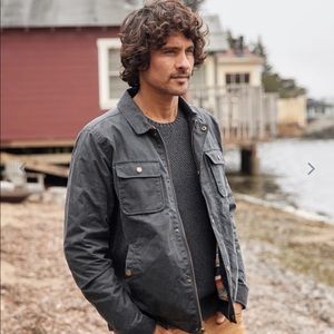 Marine Layer Waxed Canvas Trucker Jacket